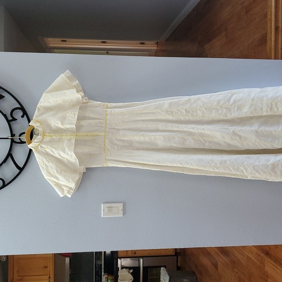 Vintage 1960 Eyelet Handmade Dress - Picture 2 of 11